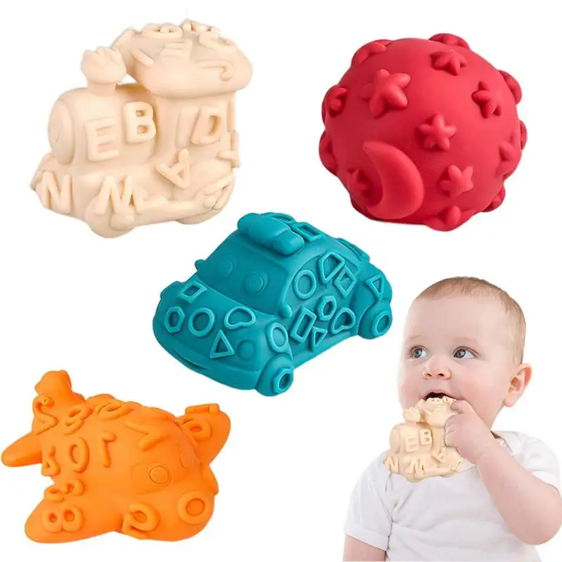 

Chewing Toys For Kids Textured Shaped Silicone Beads For Infant Silicone Teething Toys For Babies 3 Months Infant Teething Toys