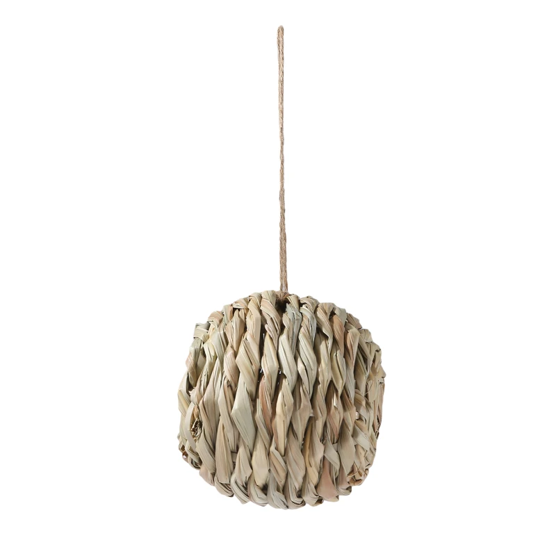 Title 23, 1pc Natural Handmade Straw Bird Nest Pigeon Hou...