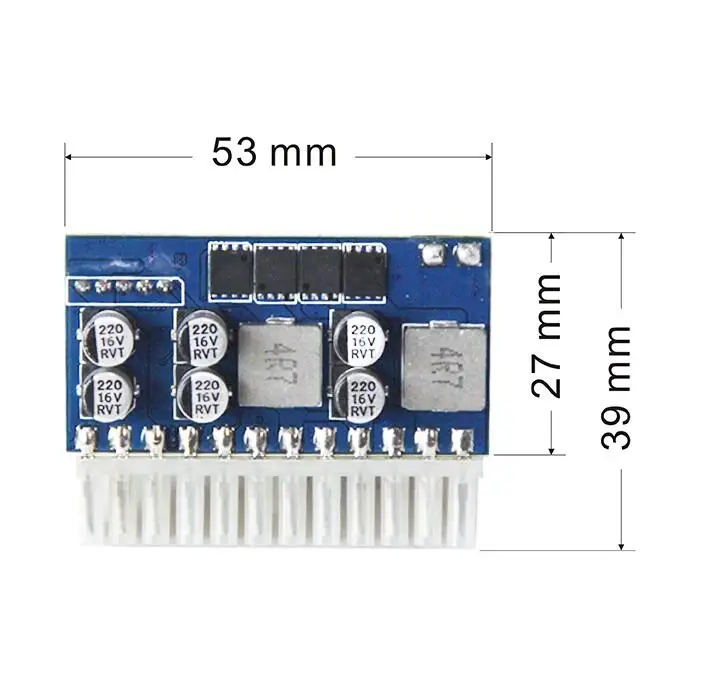 Macho Entrada Dc-atx Pico Psu Pico Atx Interruptor Mineração Psu 24pin Mini Itx dc Atx Fonte de Alimentação Alta Qualidade Dc-atx160w 12v 6pin - Imagem 6