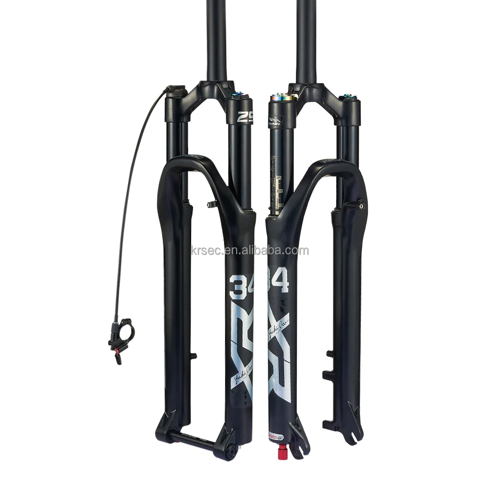 

High Strength Mountain Bike Fork Magnesium Aluminum Alloy Air Damping 26 27.5 29er Bike Parts Fork