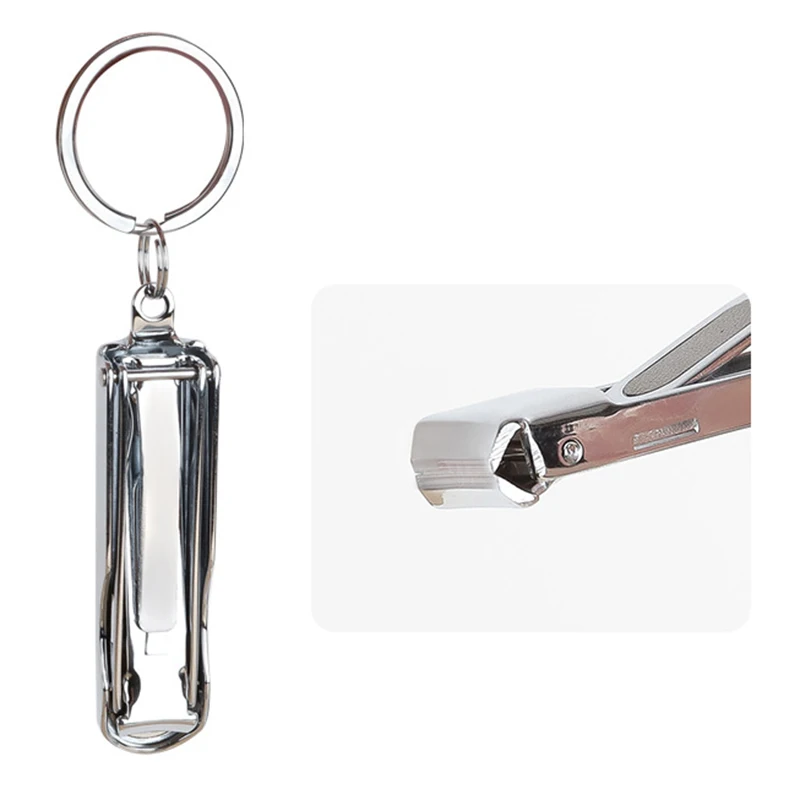 Creative Nail Clippers Foldable Clippers with Nail File Portable Carbon Steel Nail Clippers Household Use Manicure Pedicure Tool 3