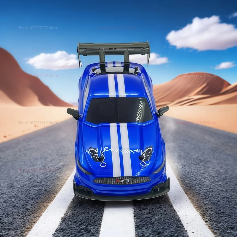 1:24 GTR RC카 고속 4륜구동 충전식 자동차 장난감 어린이 남아 여아 성인 실내외 레이싱 재미있는 생일 파티 선물