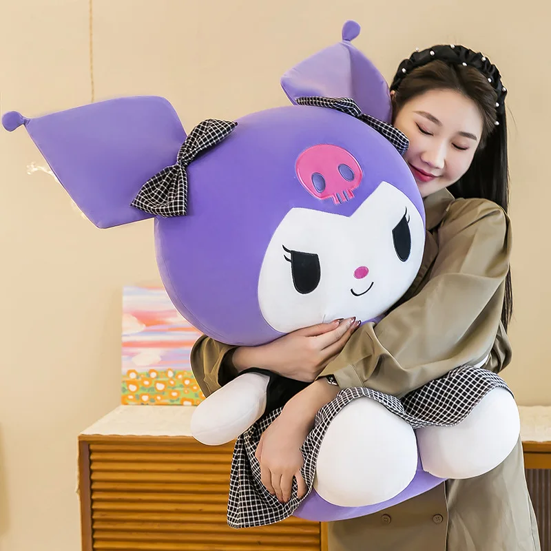 Miniso Sanrio Kuromi My Melody plush pillow Doll Plush Toy interior decoration ornaments sleeping pillow festival Gift 80cm 3
