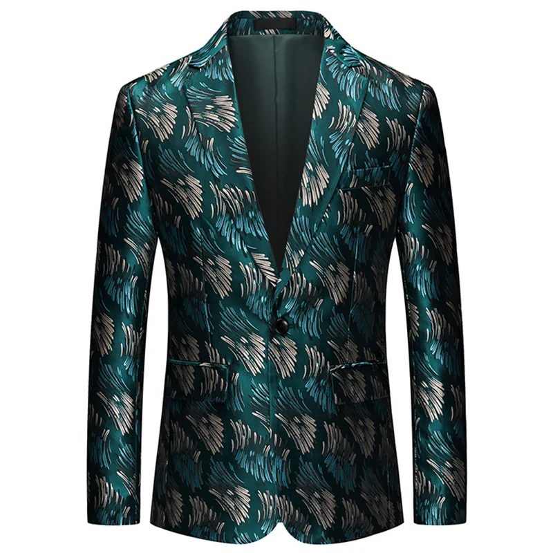 Men Suits Jackets 30 Styles Formal Suit Jacket Luxury Jacquard Men Wedding Party Blazer Dinner Tuxedo Jacket Streetwear Dress Coat Plus Size 6XL-M
