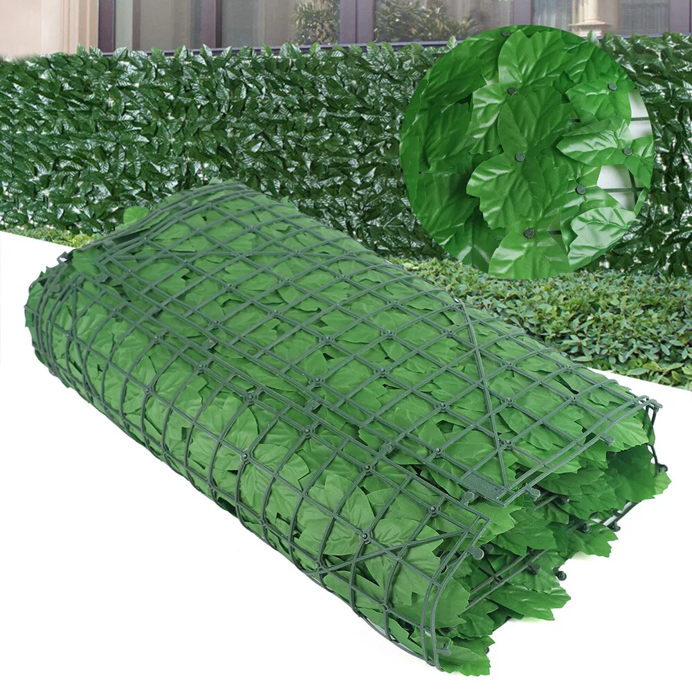 Brise-vue artificiel feuilles d’érable 3 × 1 m – vert