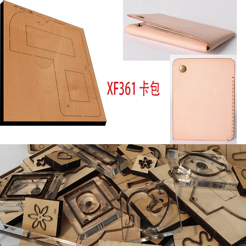 

Новинка, японское стальное лезвие, деревянная форма, карточка для визиток, искусственный кошелек, кожаный ремесло, перфоратор, ручной инструмент, режущий нож, форма XF361