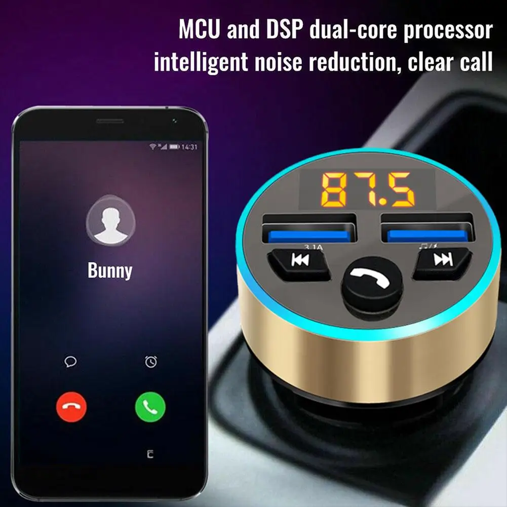 FM Transmitter Bluetooth Aux Radio Mp3 Player 5