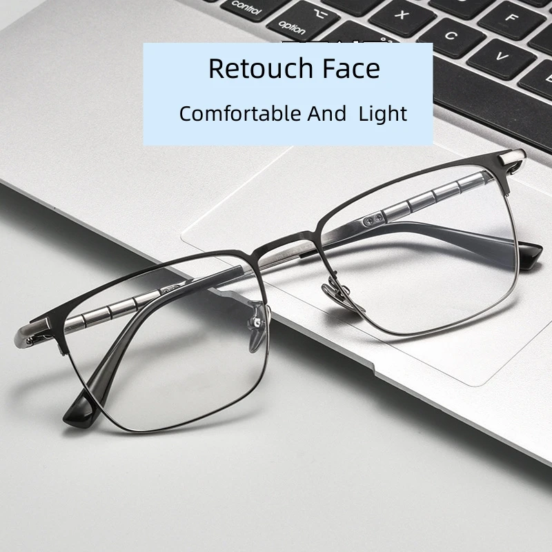 HDCRAFTER Optical Glasses Pure Titanium Full-rim Square Frame