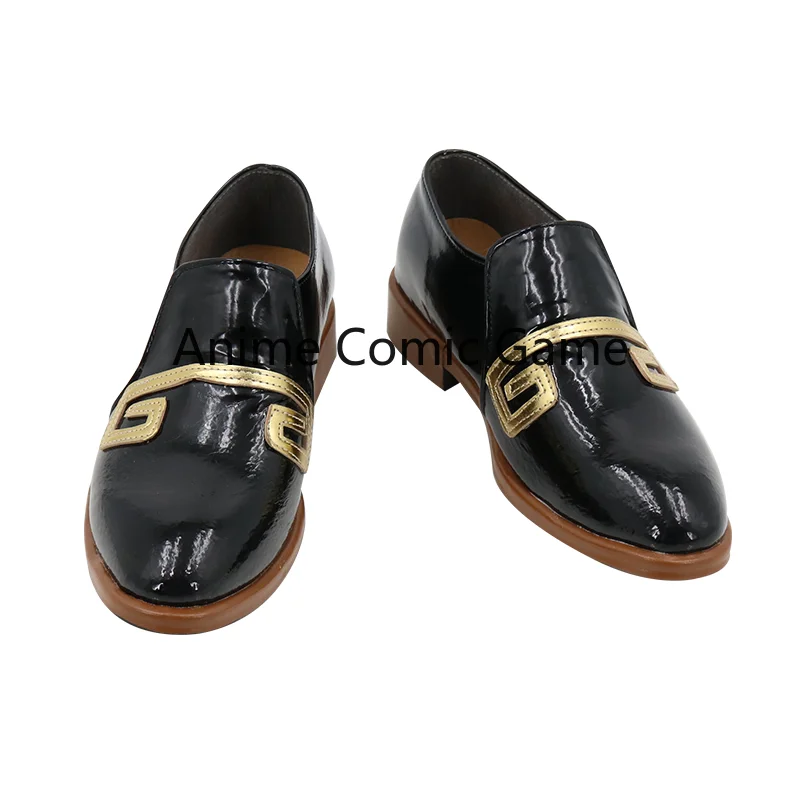ִϸ̼  Genshin Impact Zhongli ڽ ҷ Ƽ Ź ǻ ׼ Zhong Li Cosplay Shoes