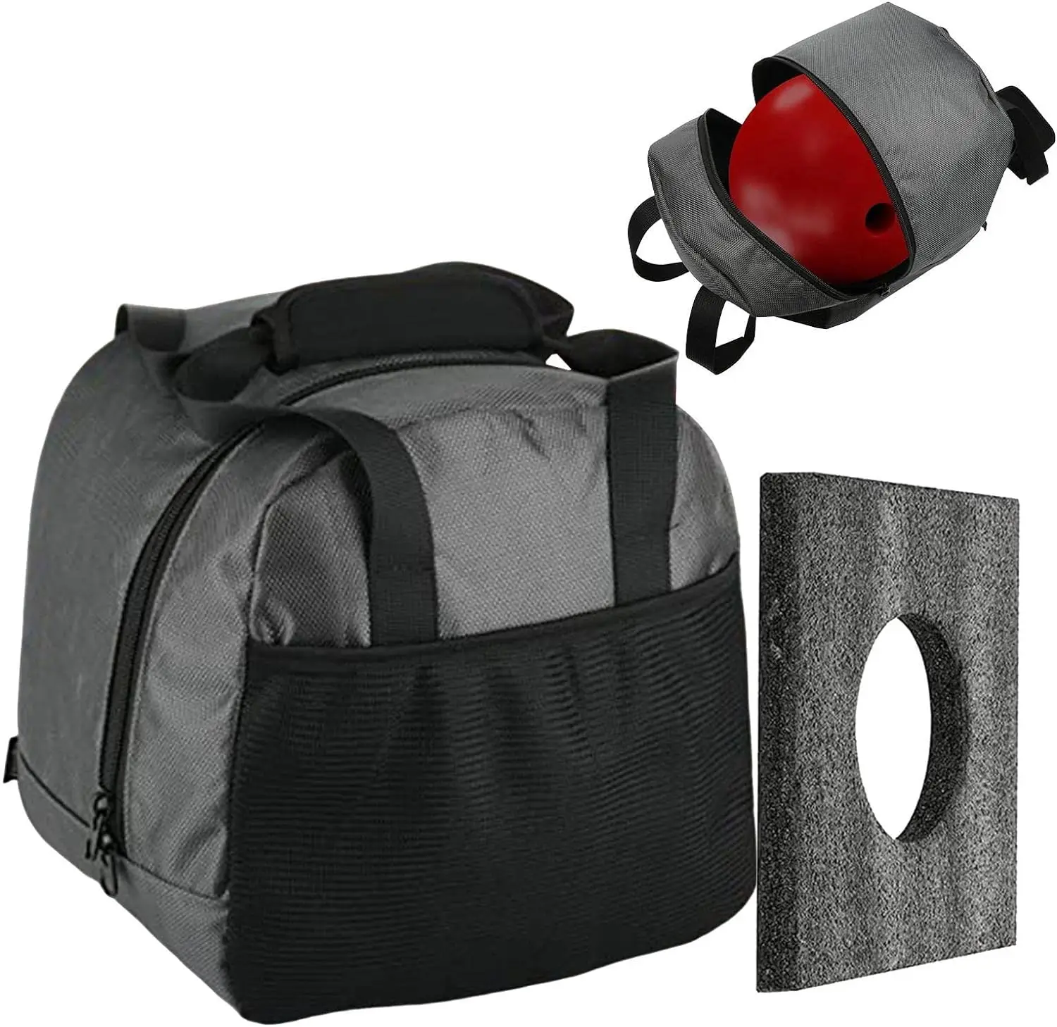New Bowling Bag With Padded Ball Holder Portable Bowling Tote Bag Packs Accessories Holder Gift