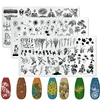 Flowers Nail Art Stamping Plates Fish Plant Leaf Snake Orchid Animal Print French Tip Nail Stamp Template Stencil Manicure Tools 1