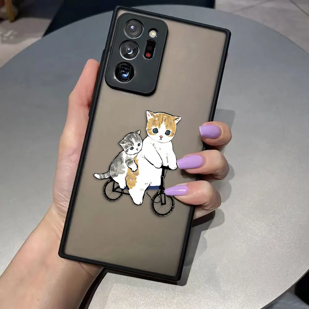 thumbnail image 1 of Funda para Samsung Galaxy NOTA 20 10 9 8 A13 A12 A10 A11 7 A04E A04 A03S A02 A03 5G ULTRA Plus funda con ilustración de dibujos animados de gato lindo, 1 of 5