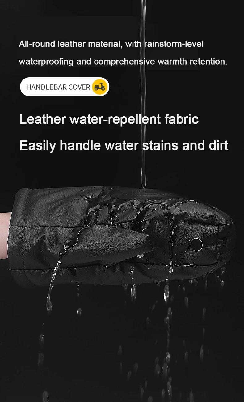 Winter Wärme Erhaltung Intensivierung Handschuhe Für Hände Motorrad Lenker Muffs Wasserdicht Kaltes Wetter Getriebe Fahrrad Hand – Detail 10