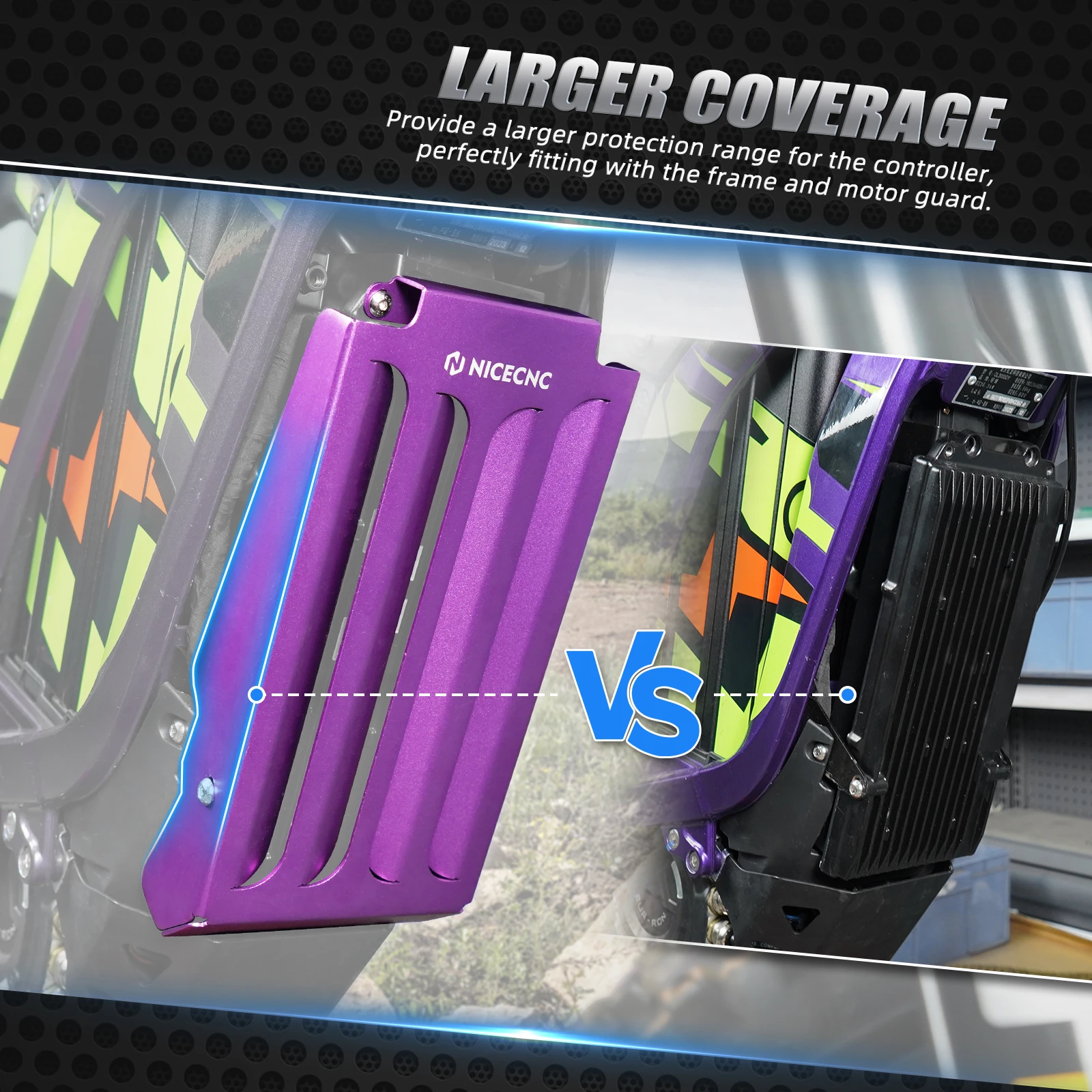 JXR Controller Cover Guard compatible with Sur-Ron Light Bee L1E LBX (Black JXR Controller Cover Guard compatible with Sur-Ron Light Bee L1E LBX (Black