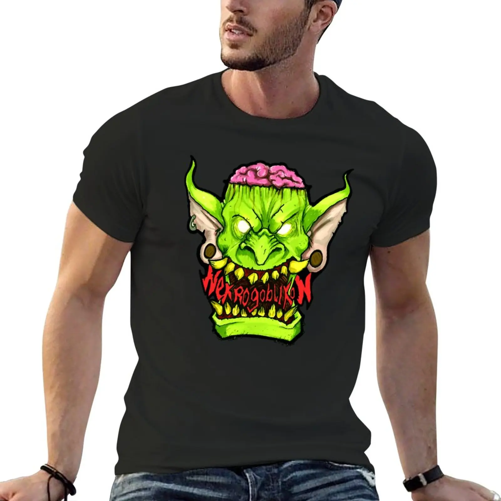 

New Nekrogoblikon Merch T-Shirt cute tops sweat shirt Short sleeve tee fitted t shirts for men