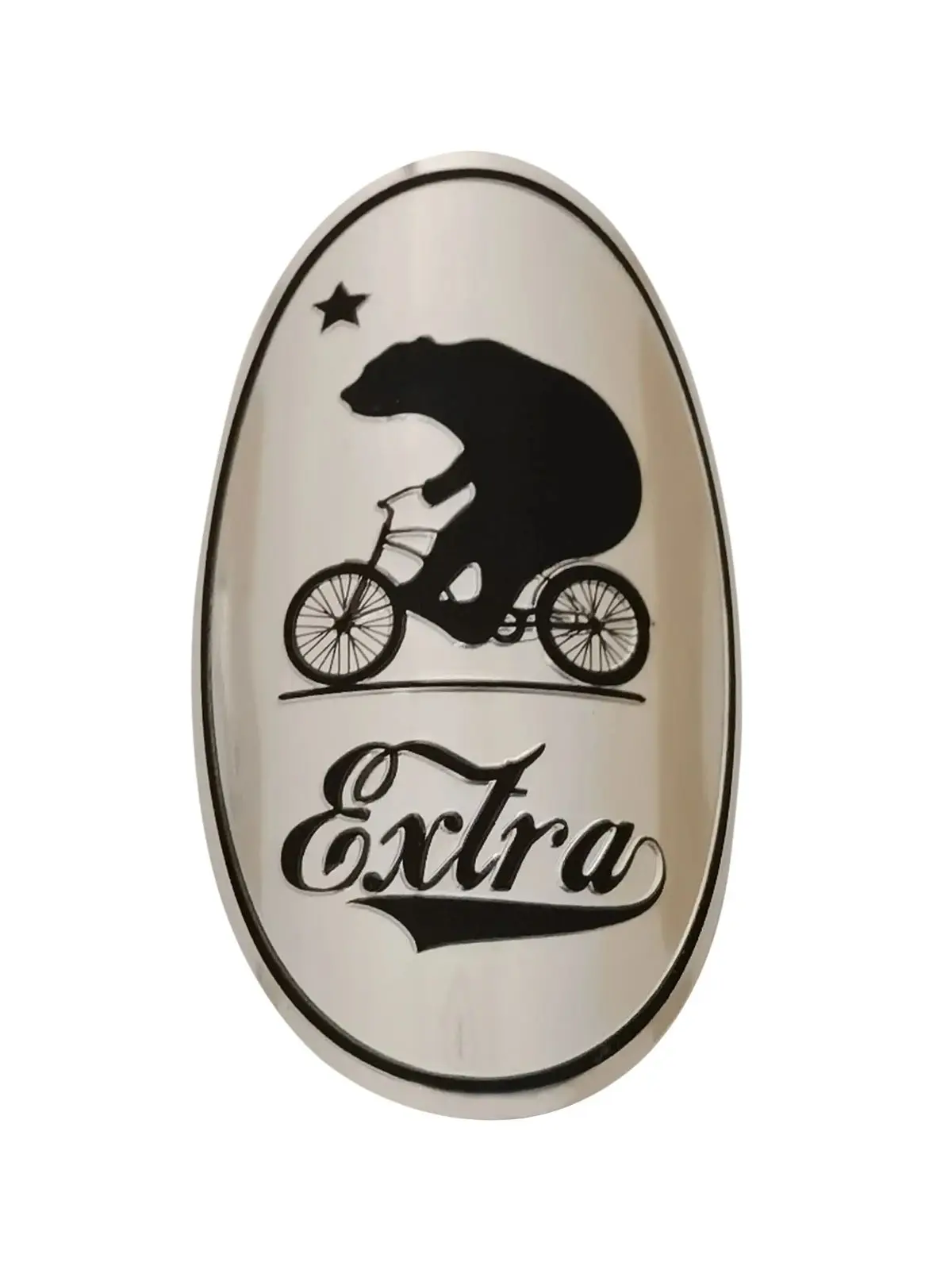 Badge De Cadre Vélo Raleigh - Autocollant Tête De Vélo Réplique Aluminium Effet 3D