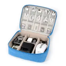  Waterproof Electronic Storage Bag Travel Portable Cable Clip Storage Box Electronic Accessories Cables Digital Storage Bag 