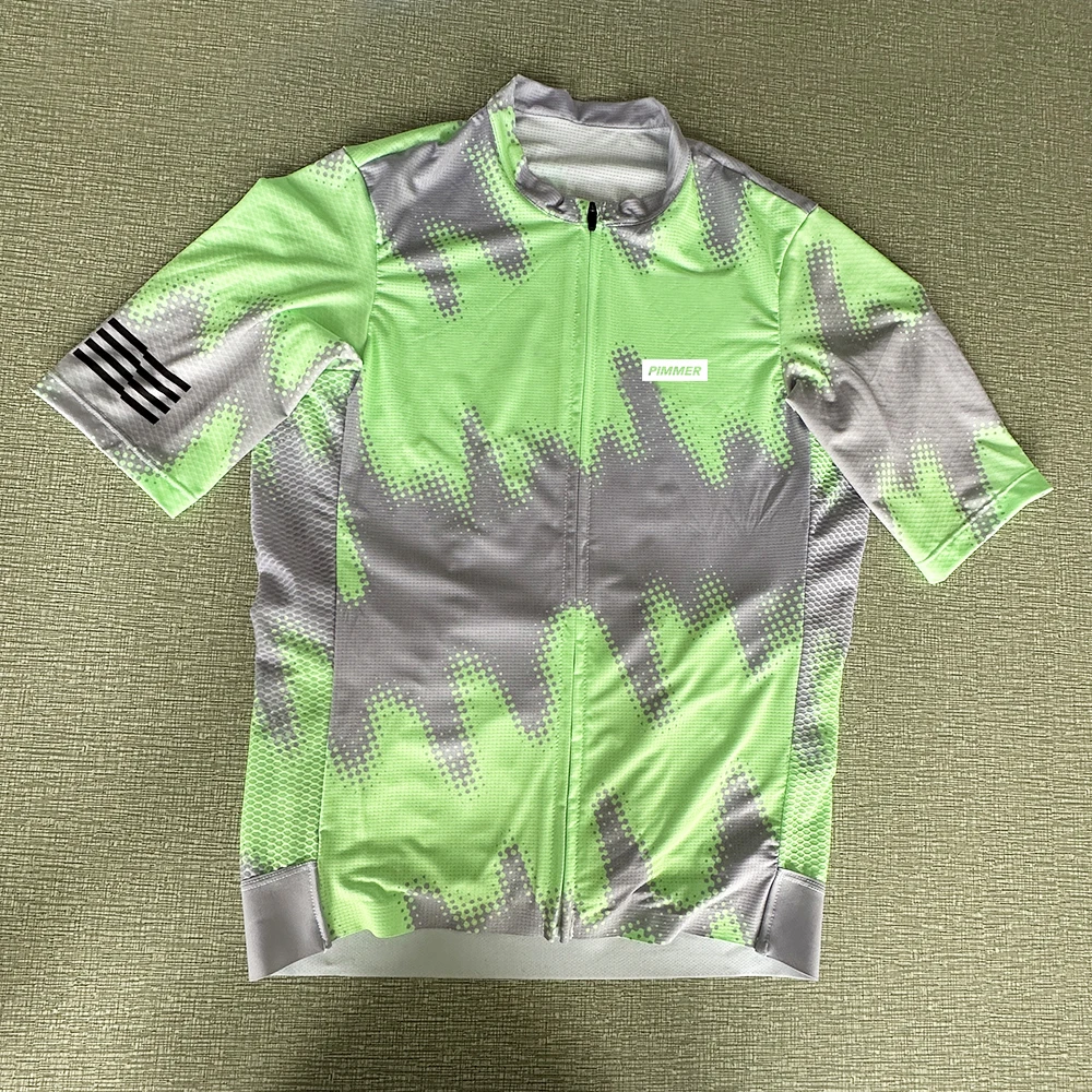 thumbnail image 1 of PIMMER - Maillot de ciclismo para hombre, camiseta de manga corta para ciclismo de montaña o carretera, de alta calidad, para equipo profesional, 1 of 5