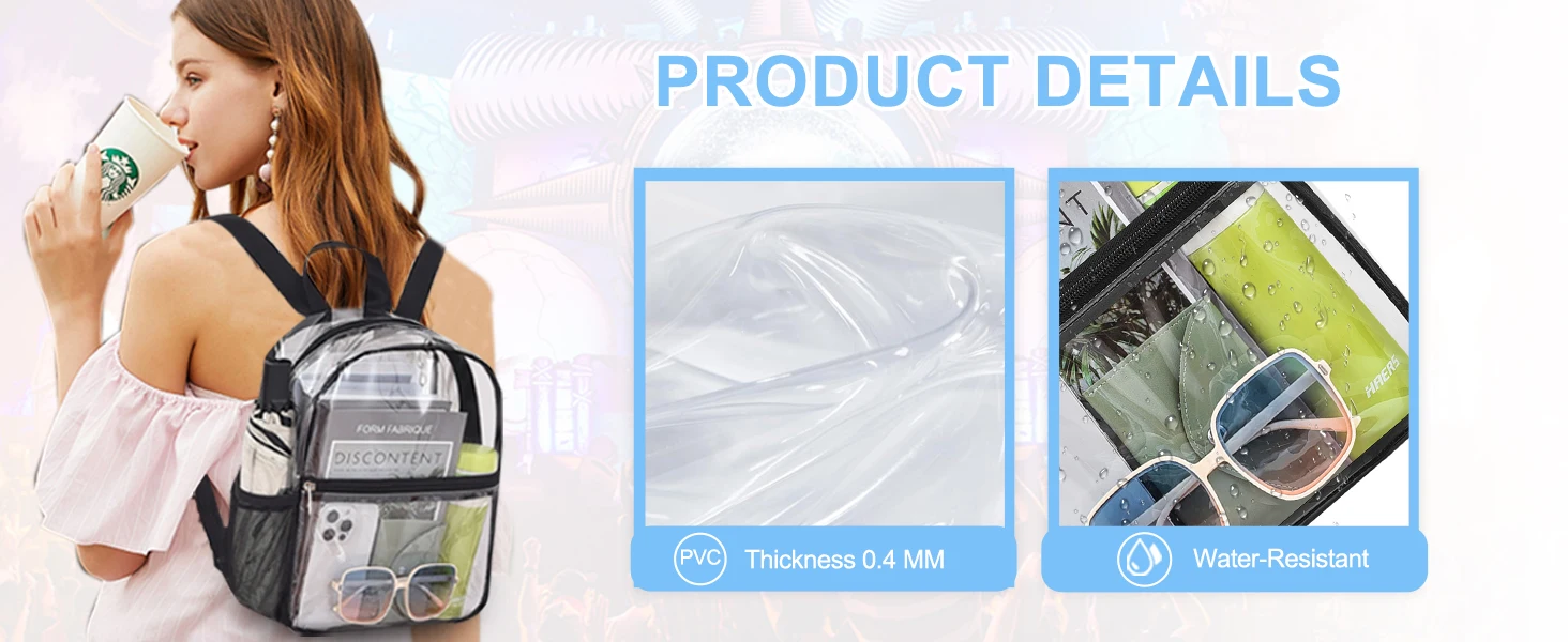 clear backpack for stadium events