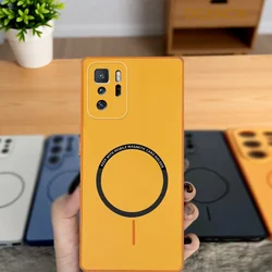 Shockproof Magnetic Silicone Back Cover for Smartphones - Colorful and Durable (XCK orange)