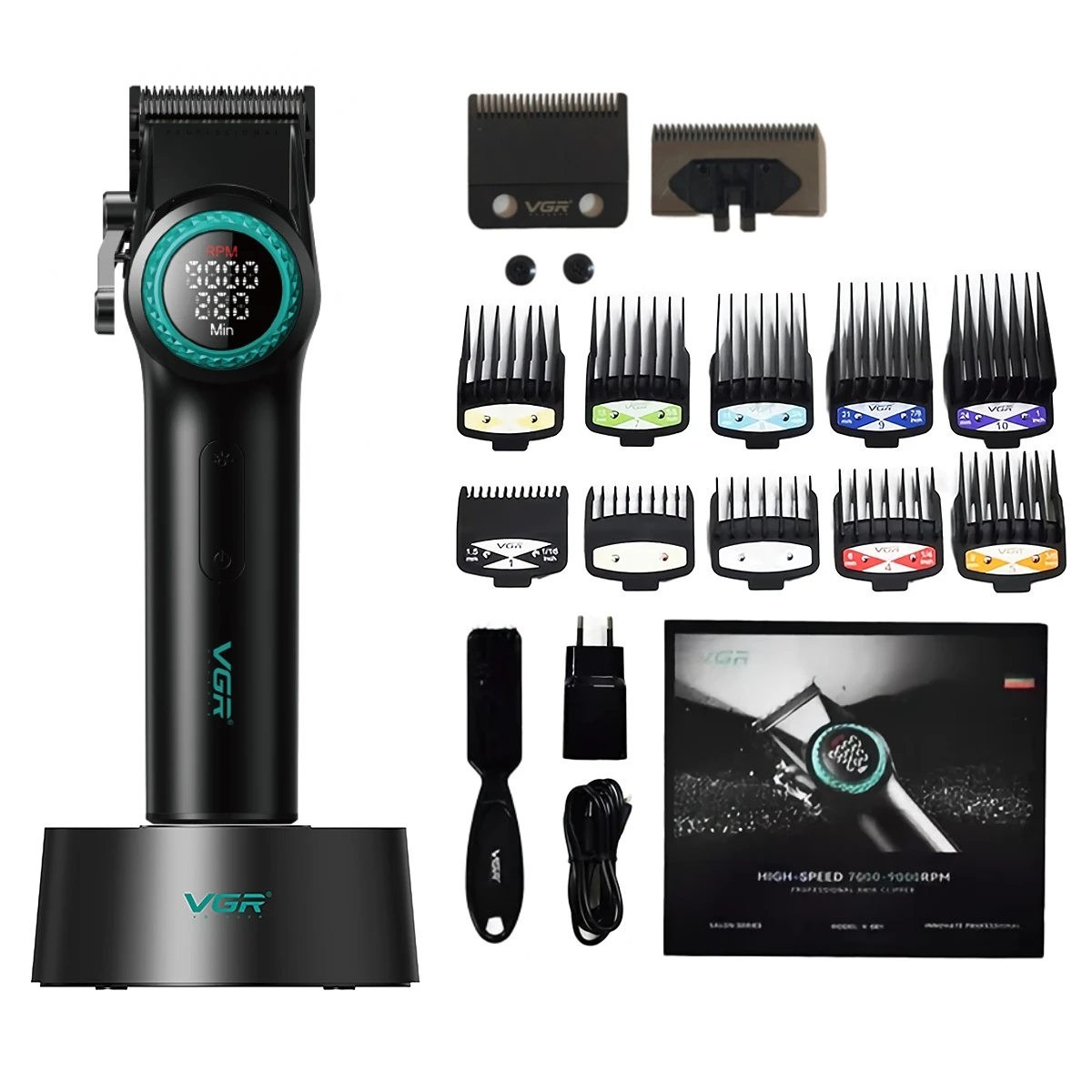 VGR ماكينة تشذيب الشعر احترافي ماكينة قص الشعر حلا...