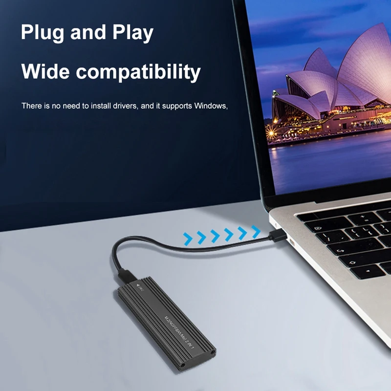NVME/SATA   SSD Ŭ, SSD ̽ ڽ, USB 3.1 ŸԿ M.2 NGFF Pcie SSD ܺ Ŭ, 10Gbps