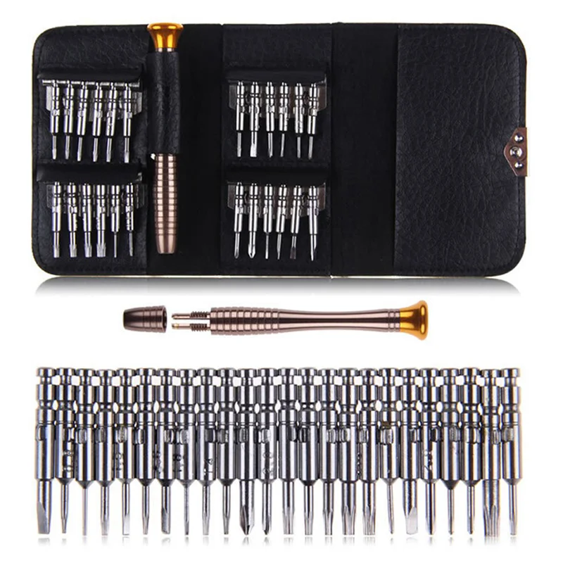 25 In 1 Screwdriver Set Magnetic Mini Precision Screwdriver Bit Set Opening Repair Tools Multifunctional Electronics Repair Tool