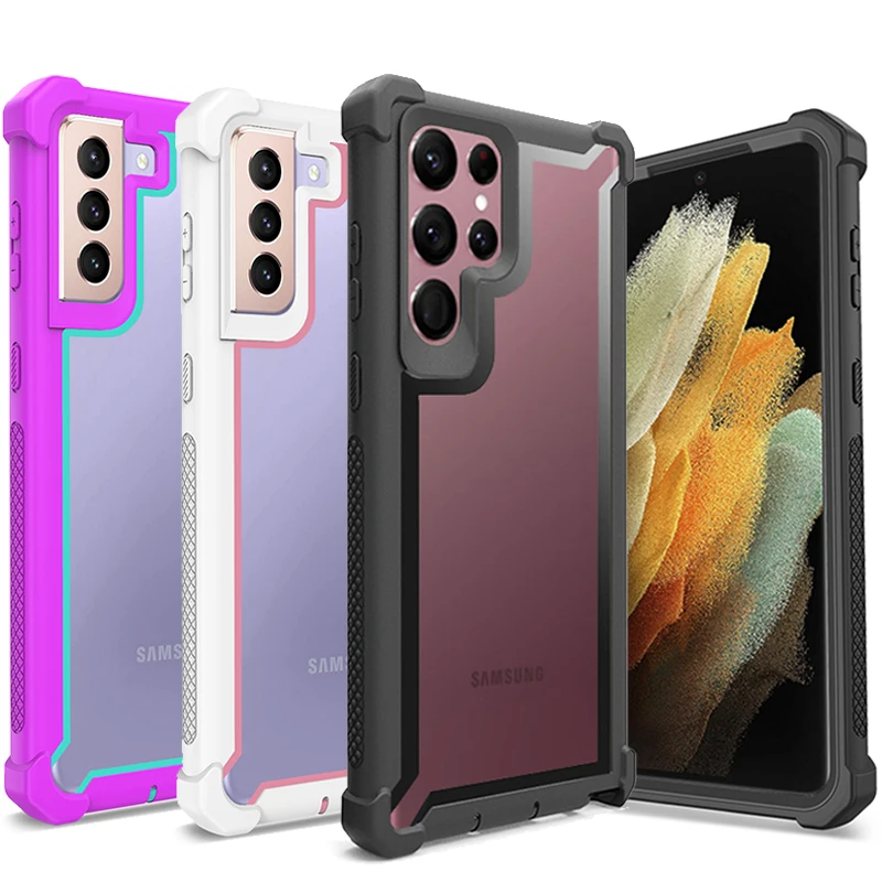 

Shockproof TPU Case For Samsung Galaxy S22 Ultra S21FE S10 S20 S21 Plus FE Note 10 20 A12 A23 A52 A53 A71 A20 A21S Cover