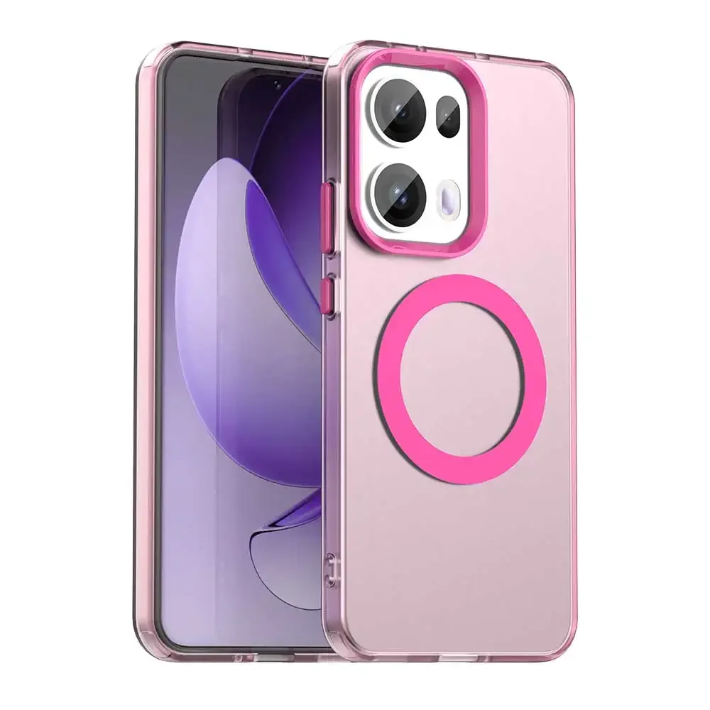 Magnetic Wireless Charging Matte Case - Shockproof Acrylic Cover