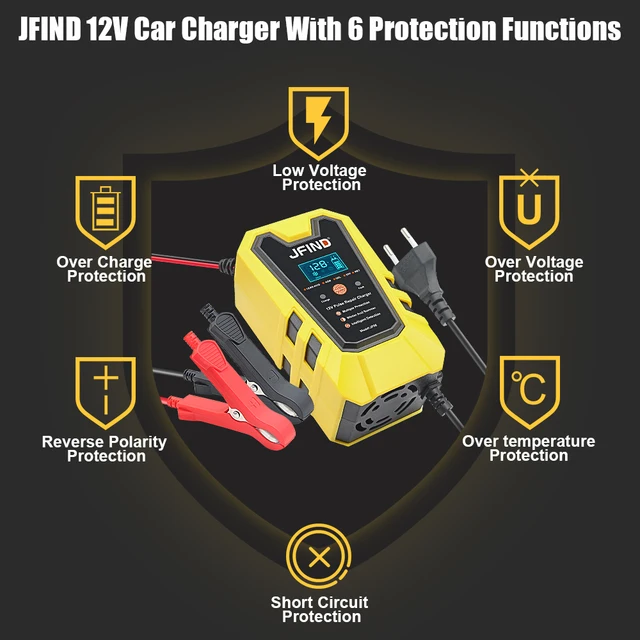 Jfind 12V 펄스 수리 충전기: 차량 배터리 건강과 수명을 최적화하는 혁신