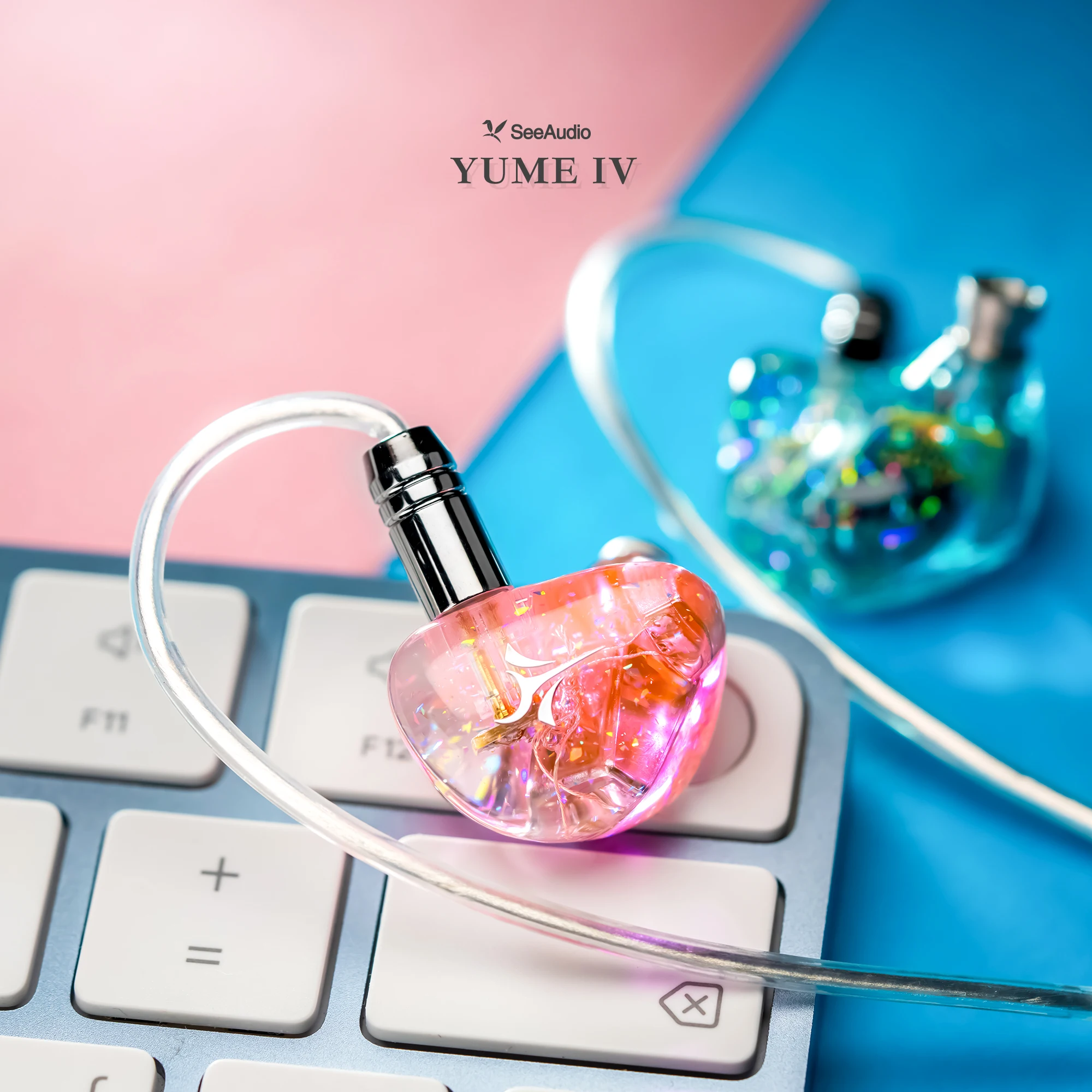 SeeAudio Yume IV 2BA Hybrid Driver Hifi In-Ear Headphones Music IEM Wired Earphones 2pin 3.5mm Detachable Cable 3