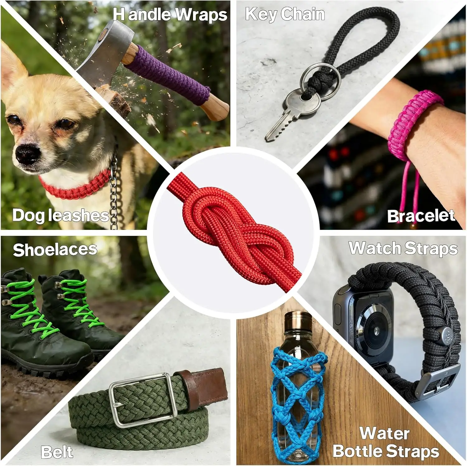 Premium 100FT Heavy Duty Outdoor Survival Paracord Rope – 9-Strand, 4mm Thick for Camping, Hunting, Fishing, and DIY Projects