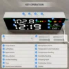4-in-1 Digital Sound Level Meter ,Desktop Decibel Monitor 30-130dB,for Noise Measureing,Library, with Time&Temp&Humidity Display 6