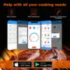 Wireless Meat Thermometer Waterproof Probe Bluetooth Food Thermometer Support APP Remote Real-time Monitoring for BBQ Baking 3