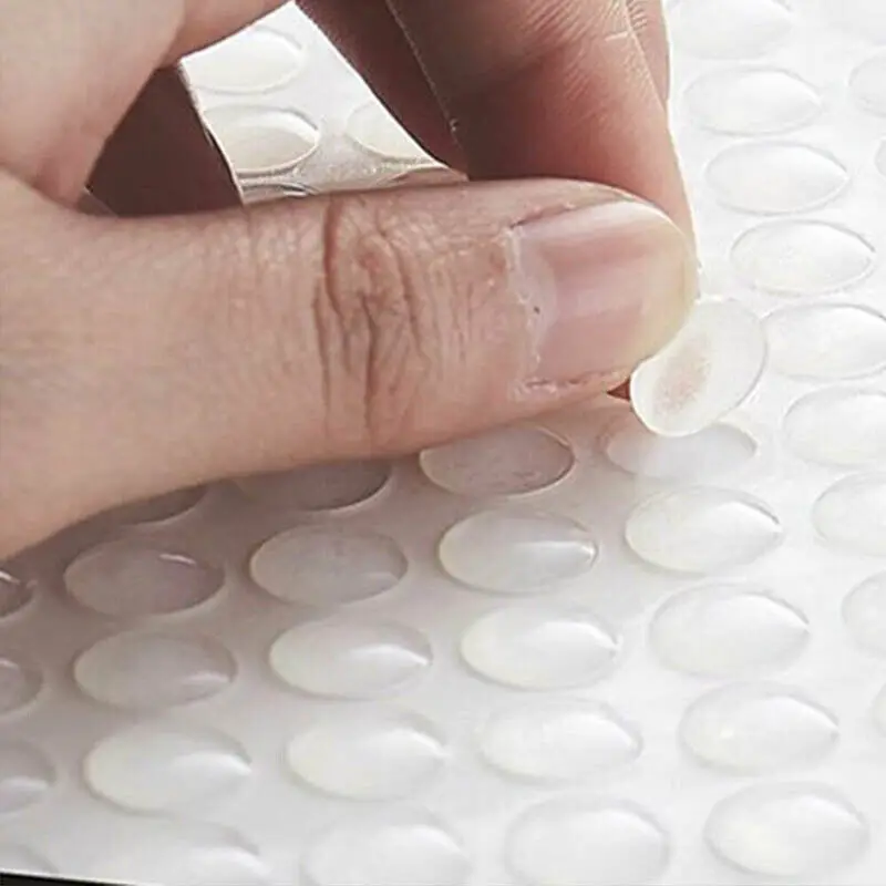 100X Self Adhesive Clear Silicone Gel Door Cabinet Drawer Bumper Pads Feet AU
