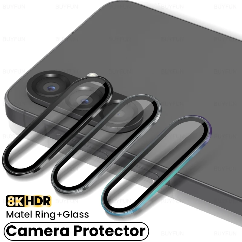 Aluminum Alloy Tempered Glass Camera Lens Protectors Case