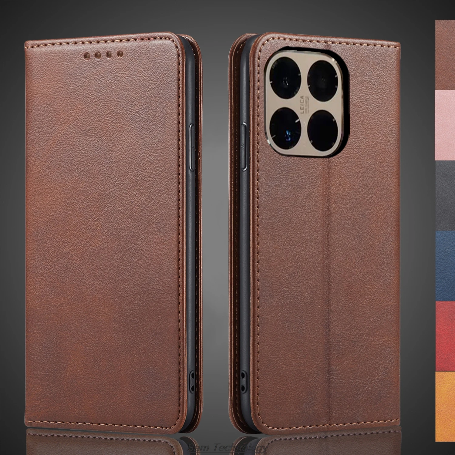 Funda de cuero con atracción magnética para Xiaomi 15T / Xiaomi Mi 17T Pro, funda con tapa tipo billetera, bolsas para teléfono, Capa Fundas Coque