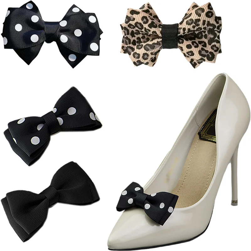 

Wedding Shoe Clips Webbing Bow Shoe Embellishment Detachable Shoe Decoration DIY Crafts Accessories Pumps Dress Charms 2 Pcs