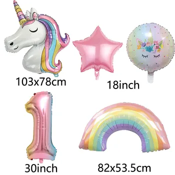 Unicorn Number Balloon 2