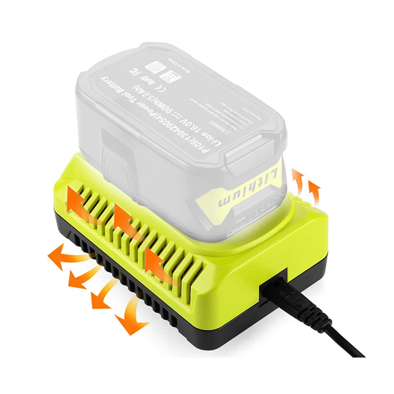 Charger For Ryobi 12V 14.4V 18V Li-ion Ni-CD Ni-Mh Battery P100 P102 P103 P105 P107 P108 1400670 P118 Lithium ONE+ Serise charger adapter battery charger battery charger adapter