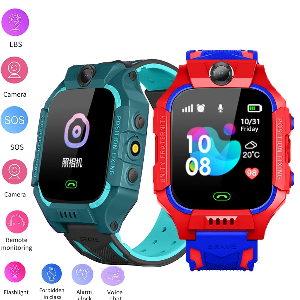 

Q19 Sports Kids Smart Watch 2G SOS Remote Monitoring Children's Phone Watch With Camera Fashion Waterproof Boys Girls Smartwatch
