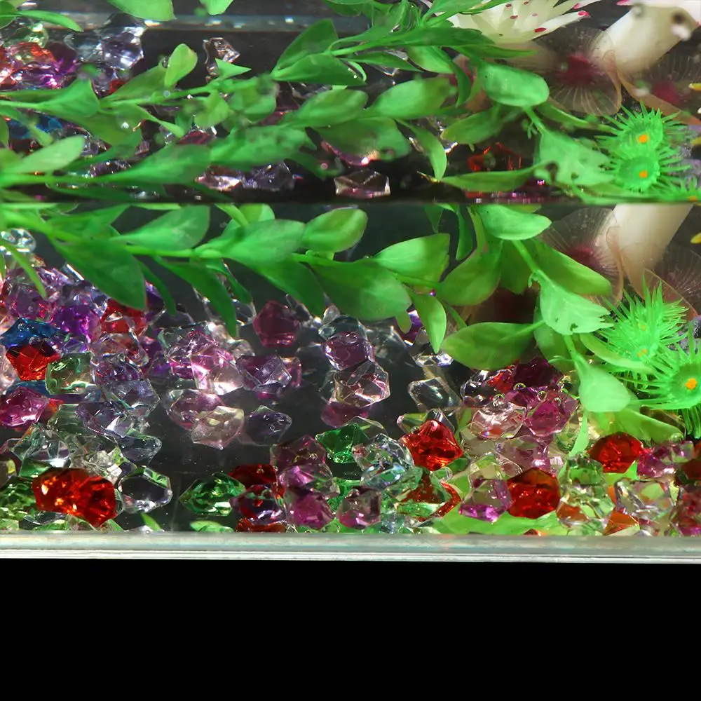 Title 19, 50Pcs/bag Colorful 1.4*1.1cm Aquarium Acrylic S...