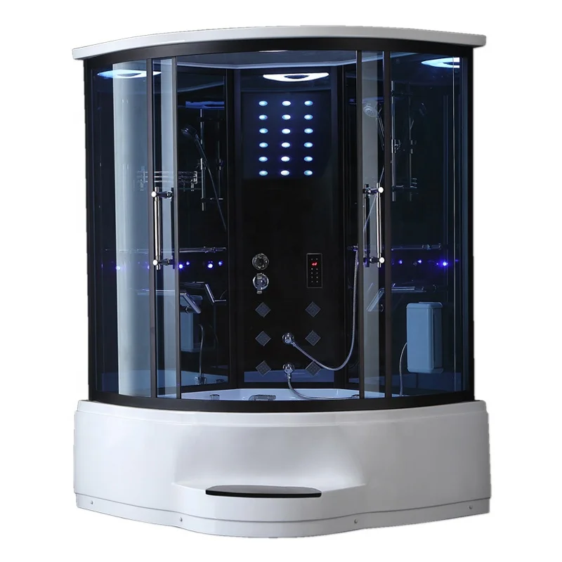 ห้องอาบน้ำฝักบัวไอน้ำขนาด 1500 มม. พร้อมอ่างจากุซซี่มุม อ่างอาบน้ำน้ำวน อ่างอาบน้ำแสนสบายสำหรับ 1-2 คน 1