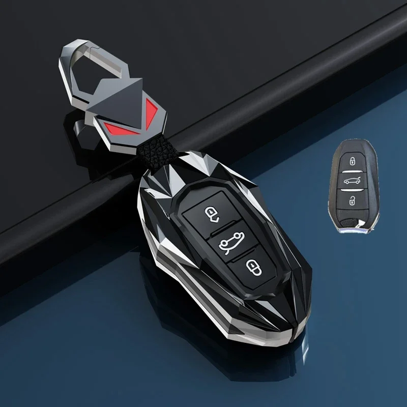 OFF WE GO Schlüsselhülle Für Peugeot & Citroen - Rosa Schutzcover Mit Schlüsselanhänger