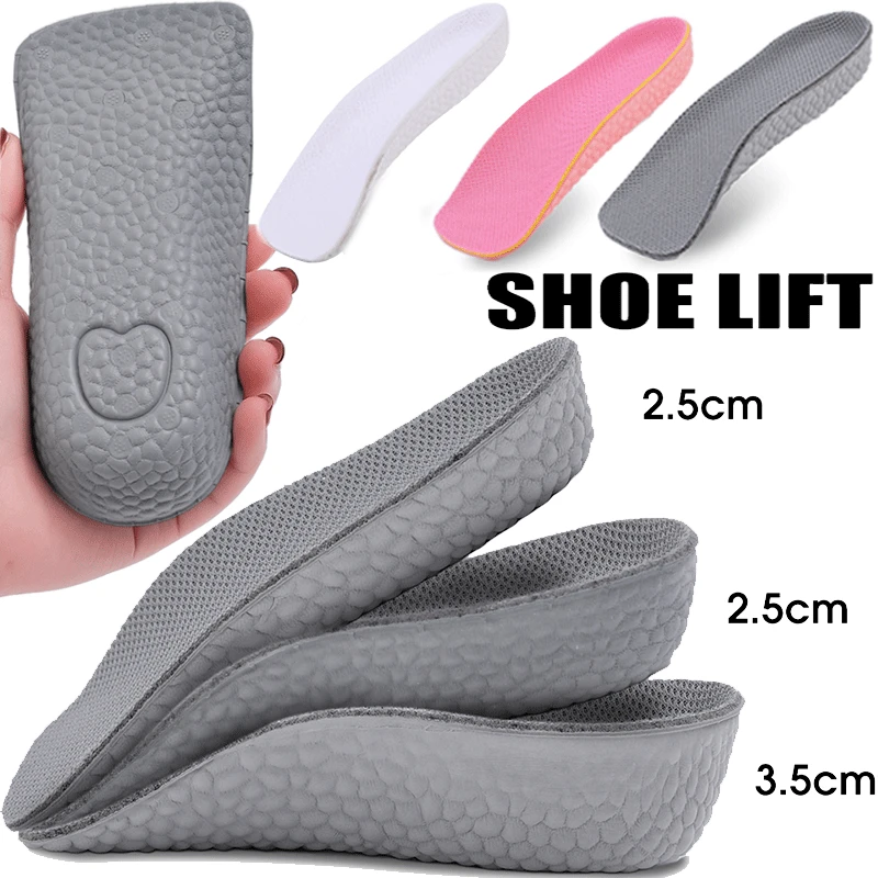 

Height Increase Insoles for Men Women Shoes Flat Feet Arch Support Orthopedic Insoles Sneakers Heel Lift Memory Foam Shoe Pads