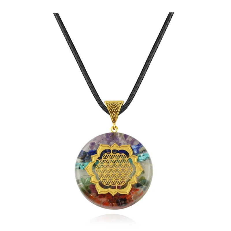 ★限定ご提供★ペンダントトップにも♡【7種チャクラ対応ペンデュラム】❤️ 7チャクラの形をしたペンダント付きネックレス,レイキの瞑想用の