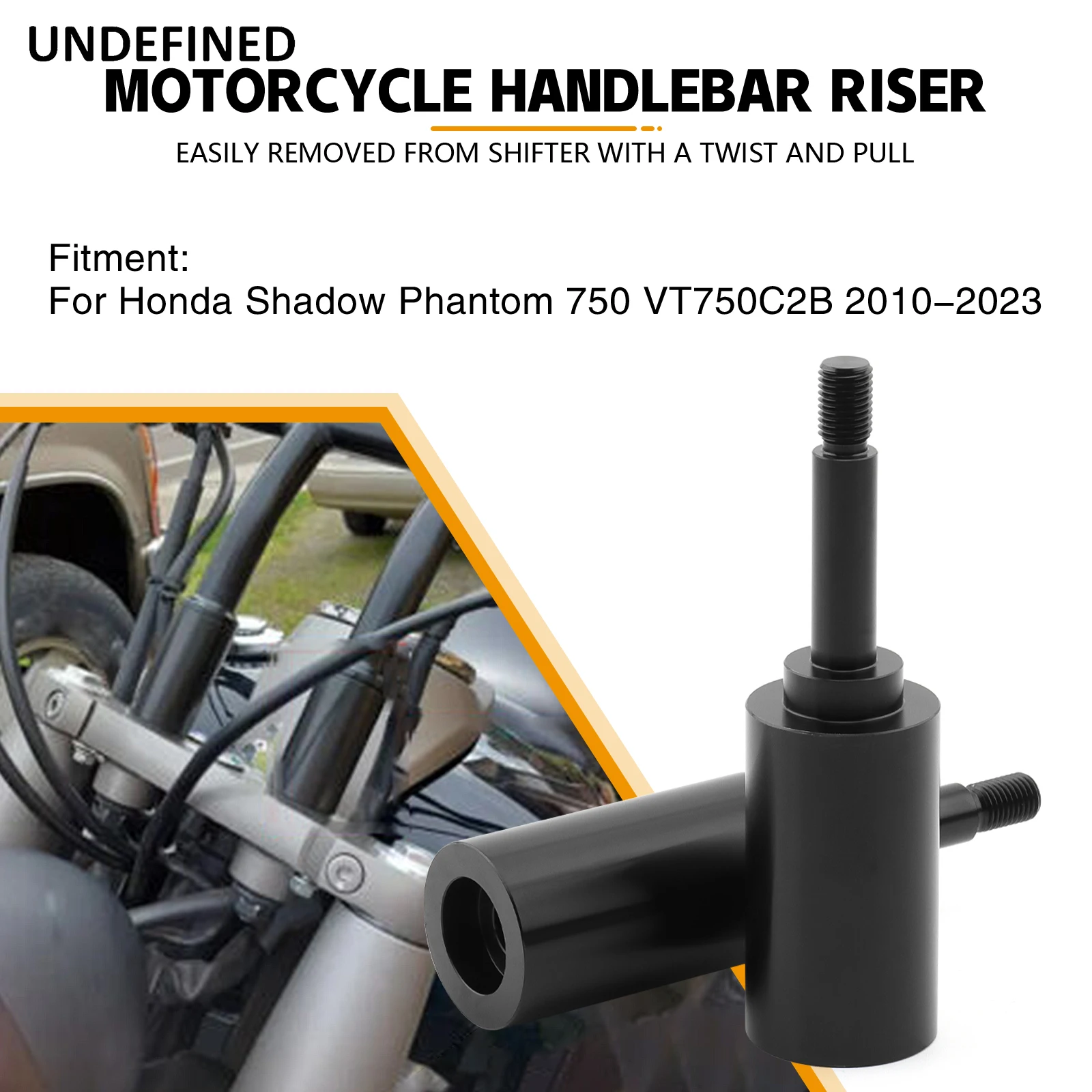 アルバーノ1 Honda Shadow Handlebars CNC Handlebar Riser Spacer Kit For