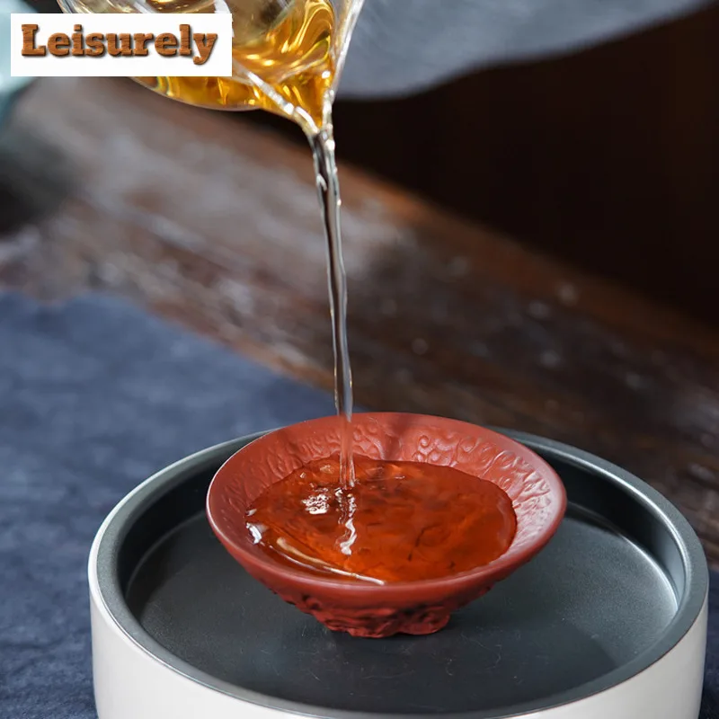 70ml Yixing Zisha Wukong Teacup Zen Tea Bowl Cup For Tea Tea-tasting Fragrance Cup Chazhan Master Cups Teaware Accessories Craft