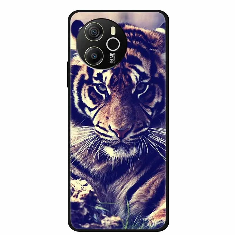 Black Silicone Soft Back Protective Case Cover