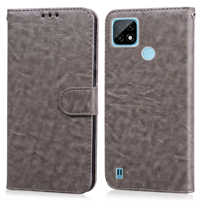 For Realme C21Y Case Silicone Back Cover Wallet Flip Case For OPPO Realme C21Y Case RMX3261 Coque C 21Y Leather Phone Cases 2